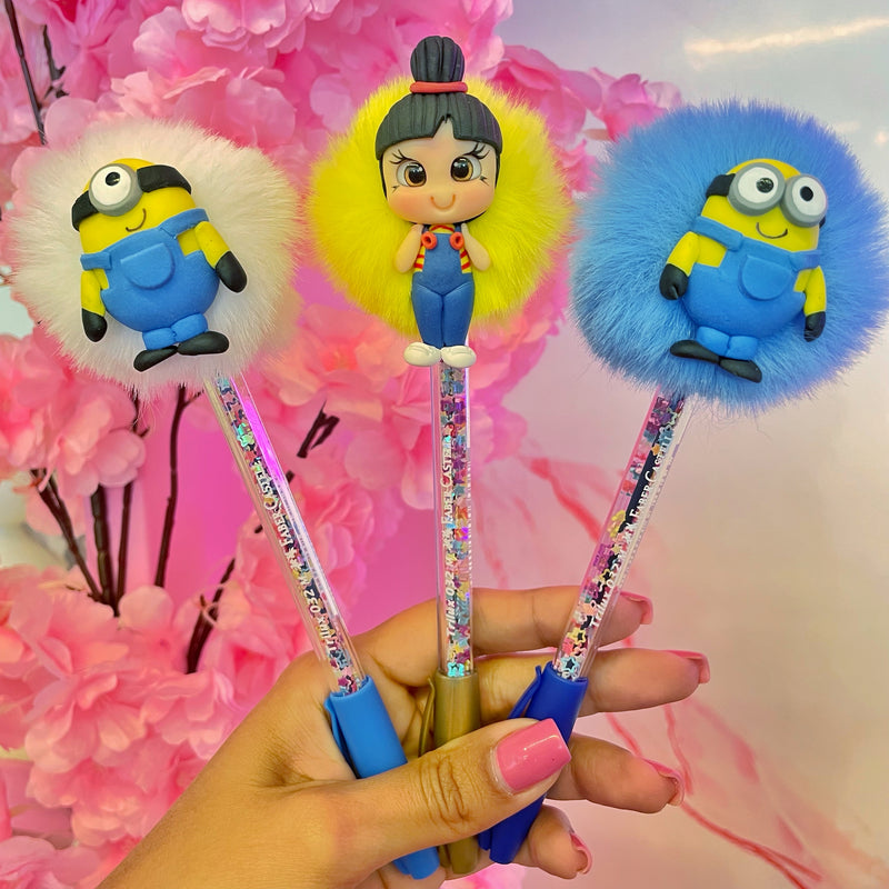 Caneta minions biscuit