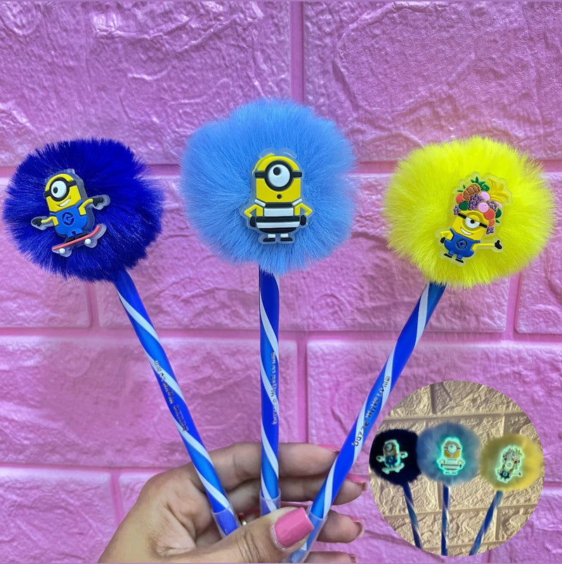 Caneta Minions Pompom