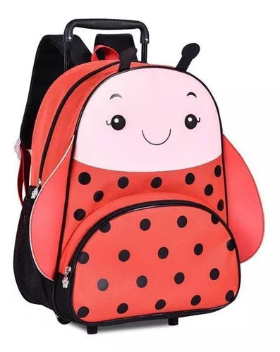 Mochila Infantil Rodinhas Joaninha Clio Pets