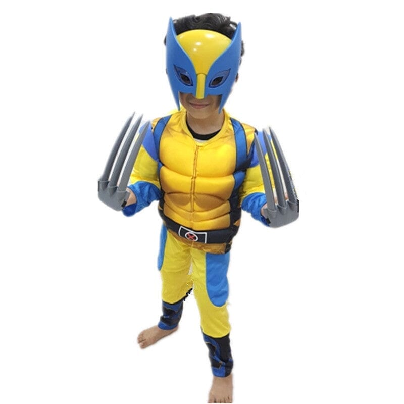 Fantasia Wolverine Infantil com Enchimento