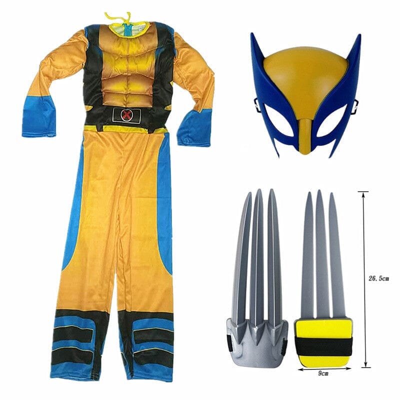 Fantasia Wolverine Infantil com Enchimento