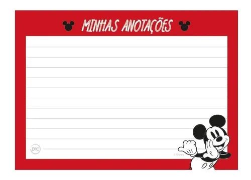 Bloco de anotações Mickey - Ladies Creative