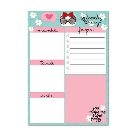 Bloco planner diário - Ladies Creative