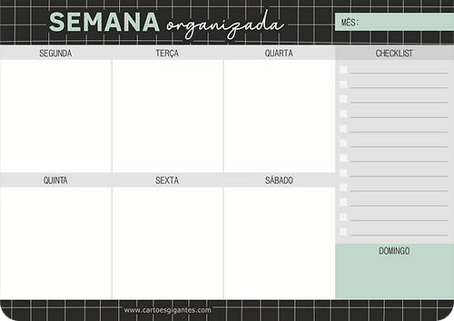 Bloco Planner semanal - Ladies Creative