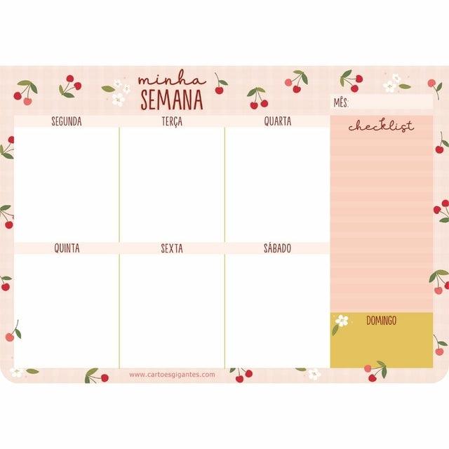 Bloco Planner semanal - Ladies Creative