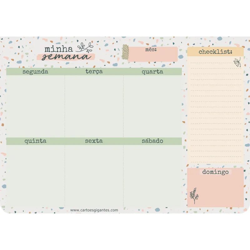 Bloco Planner semanal - Ladies Creative