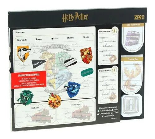 Bloco Planner Semanal Com Notas Harry Potter - Ladies Creative