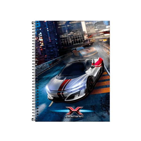 Caderno 10 matérias 160folhas X Racing Tilibra - Ladies Creative