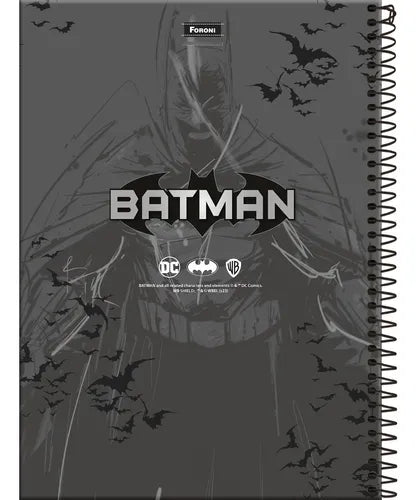 Caderno 1/4 80 Folhas Batman - Foroni - Ladies Creative