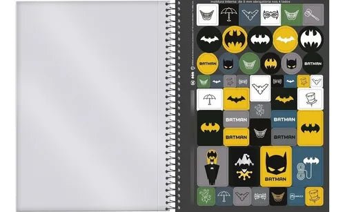 Caderno 1/4 80 Folhas Batman - Foroni - Ladies Creative