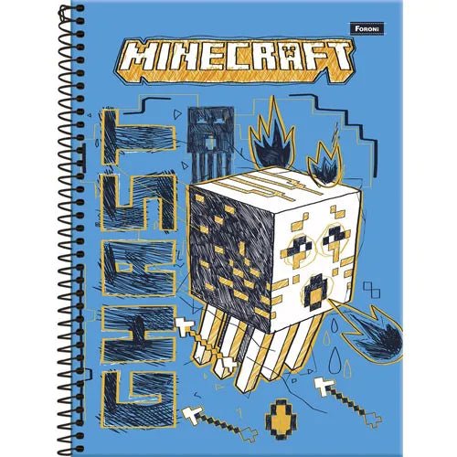 CADERNO 1/4 80FLS MINECRAFT - Ladies Creative