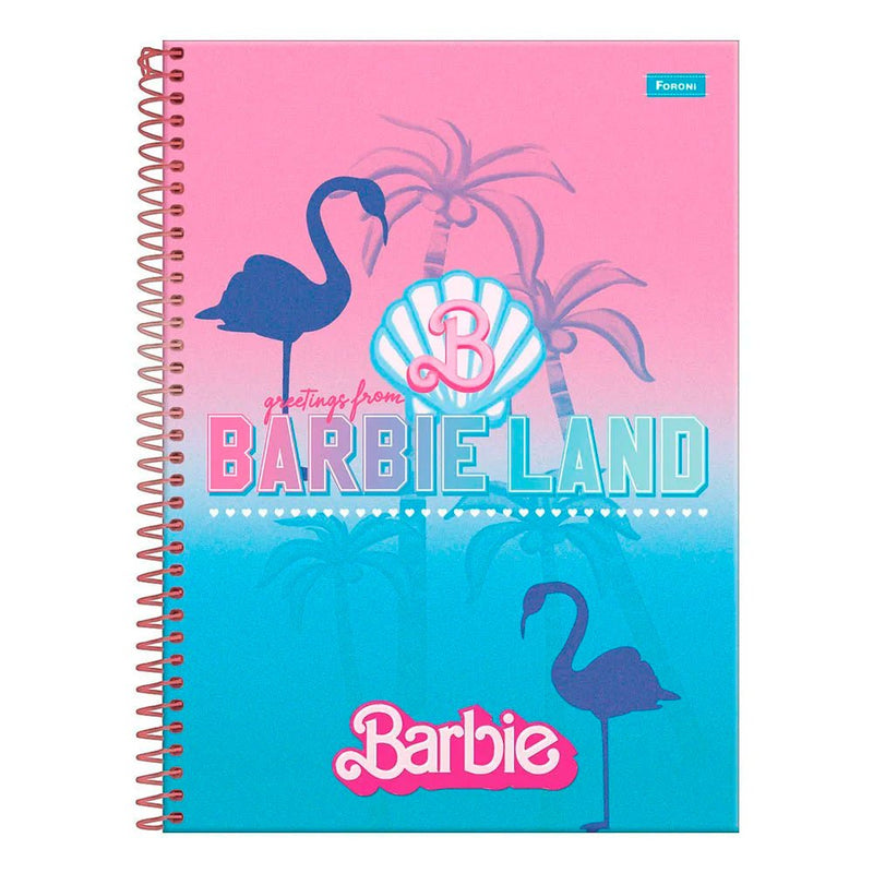 Caderno Barbie Foroni 10 Matérias - Ladies Creative