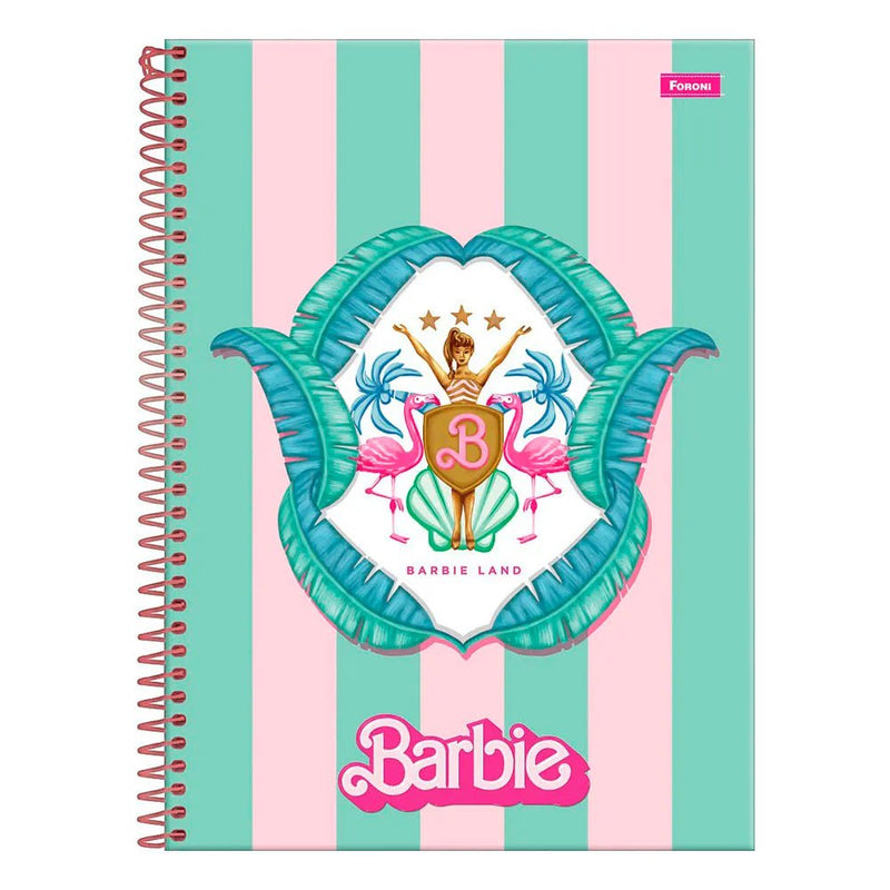 Caderno Barbie Foroni 10 Matérias - Ladies Creative