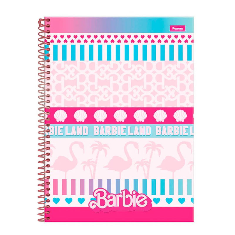 Caderno Barbie Foroni 10 Matérias - Ladies Creative