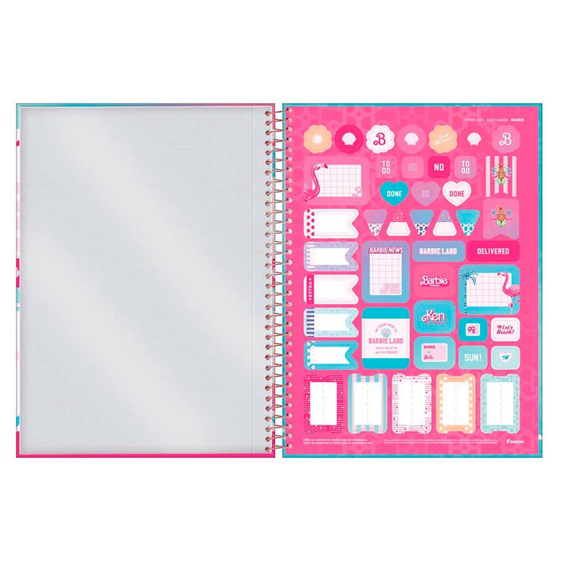 Caderno Barbie Foroni 10 Matérias - Ladies Creative