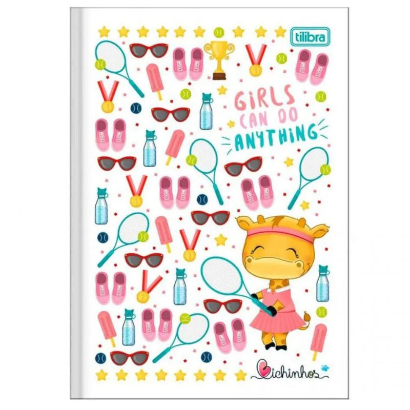 Caderno brochura 1/4 96fls bichinhos - Ladies Creative