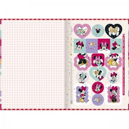 CADERNO BROCHURA CAPA DURA 1/4 MINNIE 80 FOLHAS - Ladies Creative