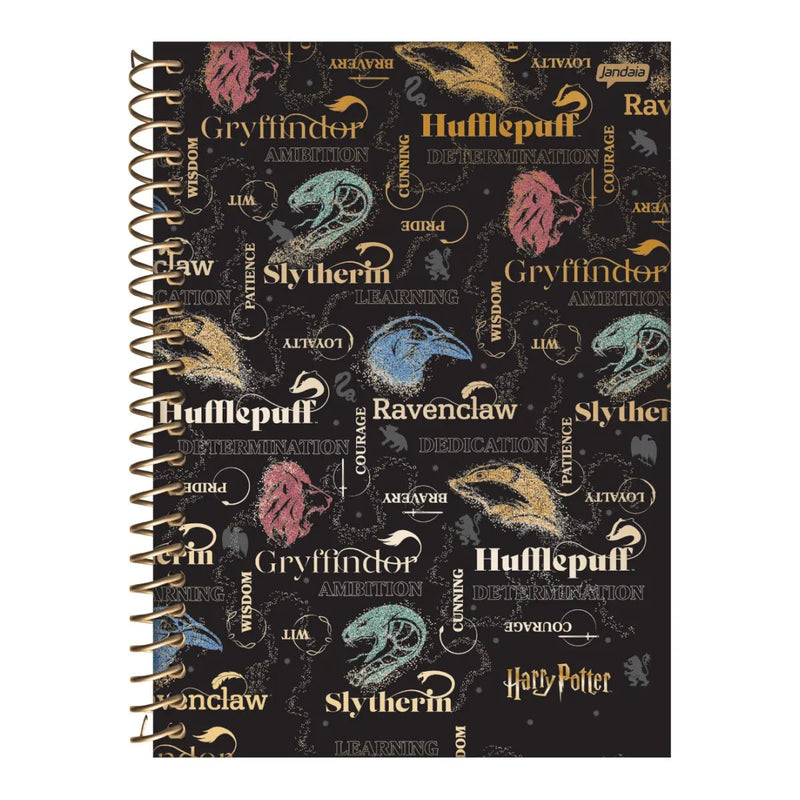 Caderno Colegial Harry Potter Jandaia 1 Matéria 80 Folhas - Ladies Creative