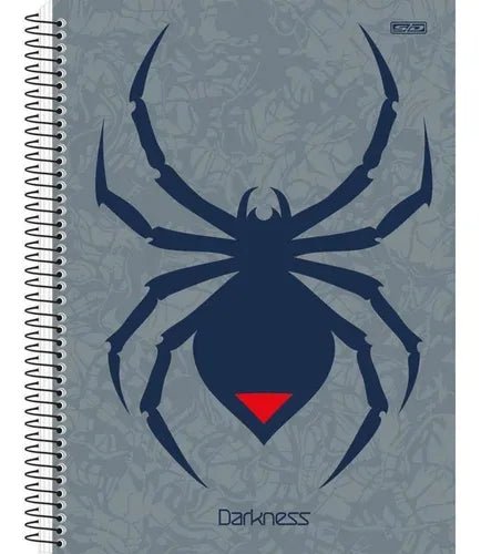 Caderno Darkness 15 matérias Capa Dura - Ladies Creative