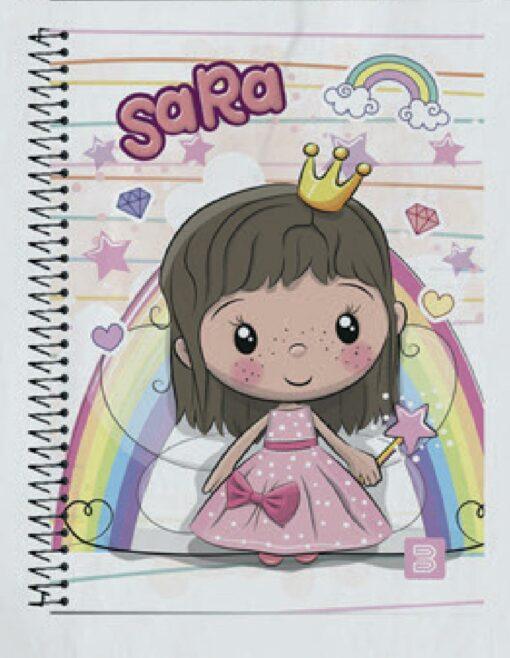 CADERNO DE 1 MATERIA CAPA DURA 80FLS SARA– BETINHO - Ladies Creative