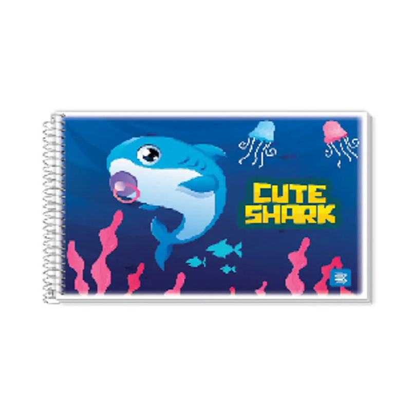 Caderno de Desenho Cute Shark Jandaia 96 Folhas - Ladies Creative