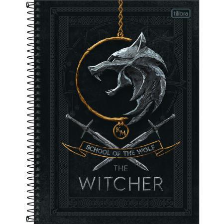 Caderno Espiral Capa Dura 10 Materias 160 folhas The Witcher Tilibra - Ladies Creative