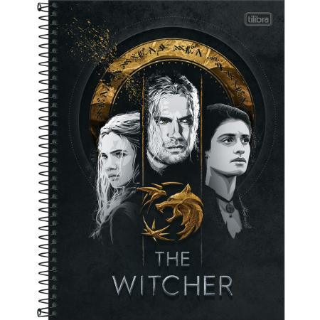 Caderno Espiral Capa Dura 10 Materias 160 folhas The Witcher Tilibra - Ladies Creative