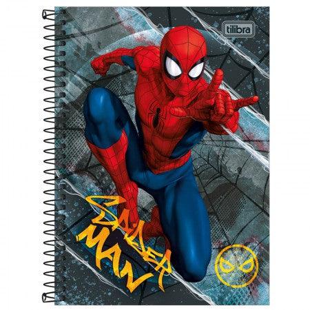 Caderno espiral capa dura 1/4 80 folhas Homem Aranha - Tilibra - Ladies Creative