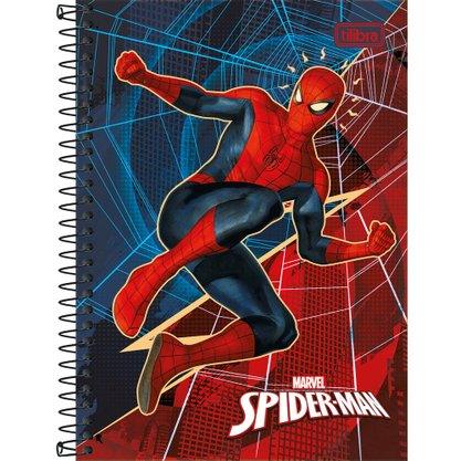 Caderno espiral capa dura 1/4 80 folhas Homem Aranha - Tilibra - Ladies Creative