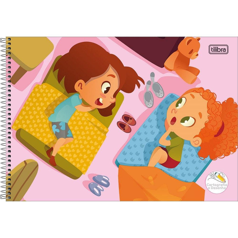 Caderno Espiral Cd Cartografia Sapeca Feminino 96fls Tilibra - Ladies Creative