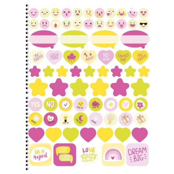 Caderno Espiral Colegial Be Mine 5 Matérias 80Fls SD - Ladies Creative