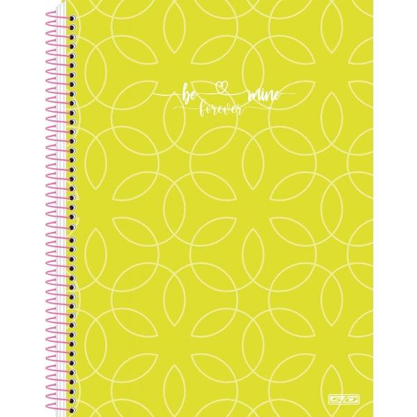 Caderno Espiral Colegial Be Mine 5 Matérias 80Fls SD - Ladies Creative