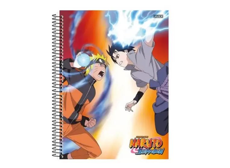 Caderno Espiral Univ. 10 Matéria Capa Dura 160fls Naruto Sd - Ladies Creative