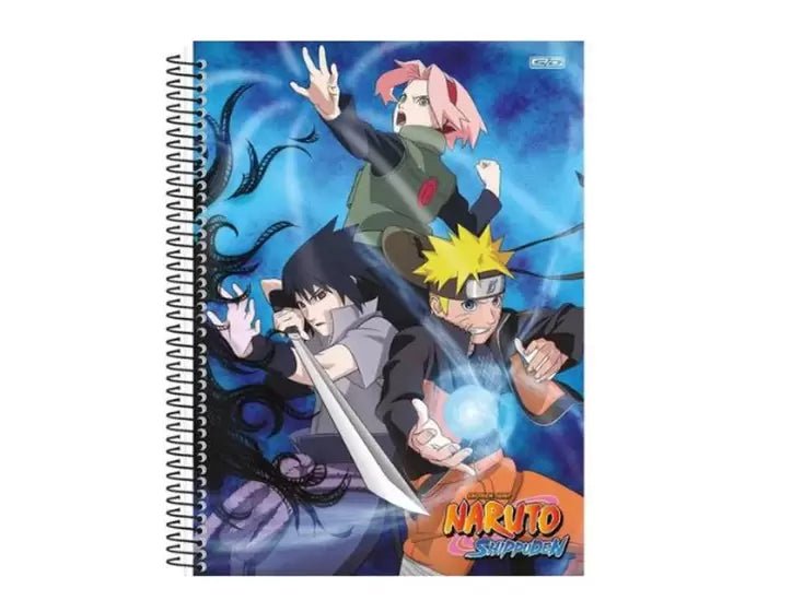 Caderno Espiral Univ. 10 Matéria Capa Dura 160fls Naruto Sd - Ladies Creative