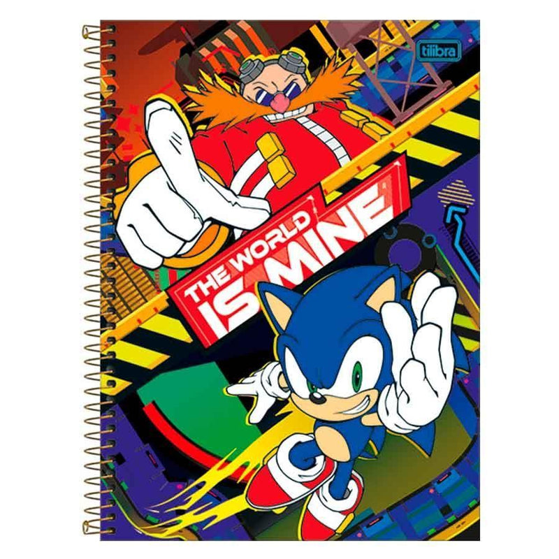 Caderno Espiral Univ. Capa Dura 1M 80 Fls Sonic Tilibra - Ladies Creative