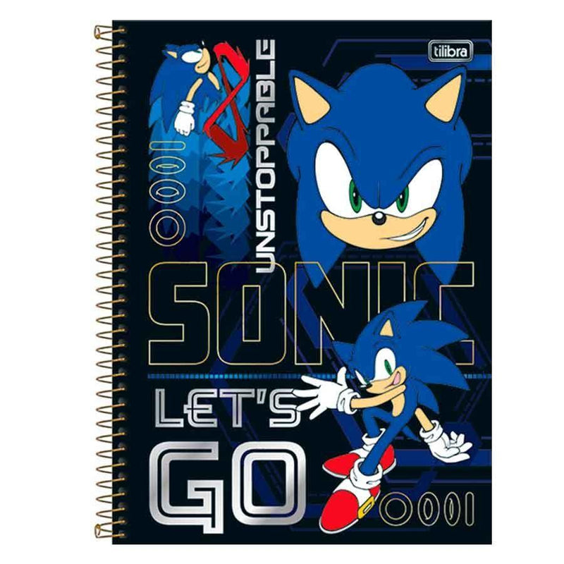 Caderno Espiral Univ. Capa Dura 1M 80 Fls Sonic Tilibra - Ladies Creative