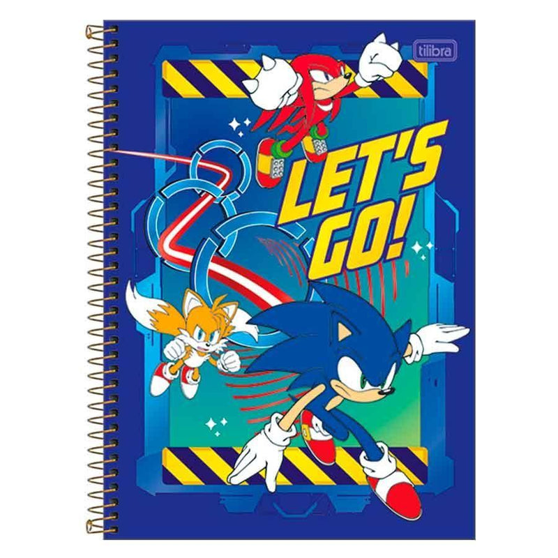 Caderno Espiral Univ. Capa Dura 1M 80 Fls Sonic Tilibra - Ladies Creative