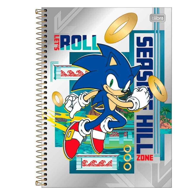 Caderno Espiral Univ. Capa Dura 1M 80 Fls Sonic Tilibra - Ladies Creative