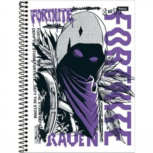 Caderno Fortnite Foroni 10 Matérias - Ladies Creative