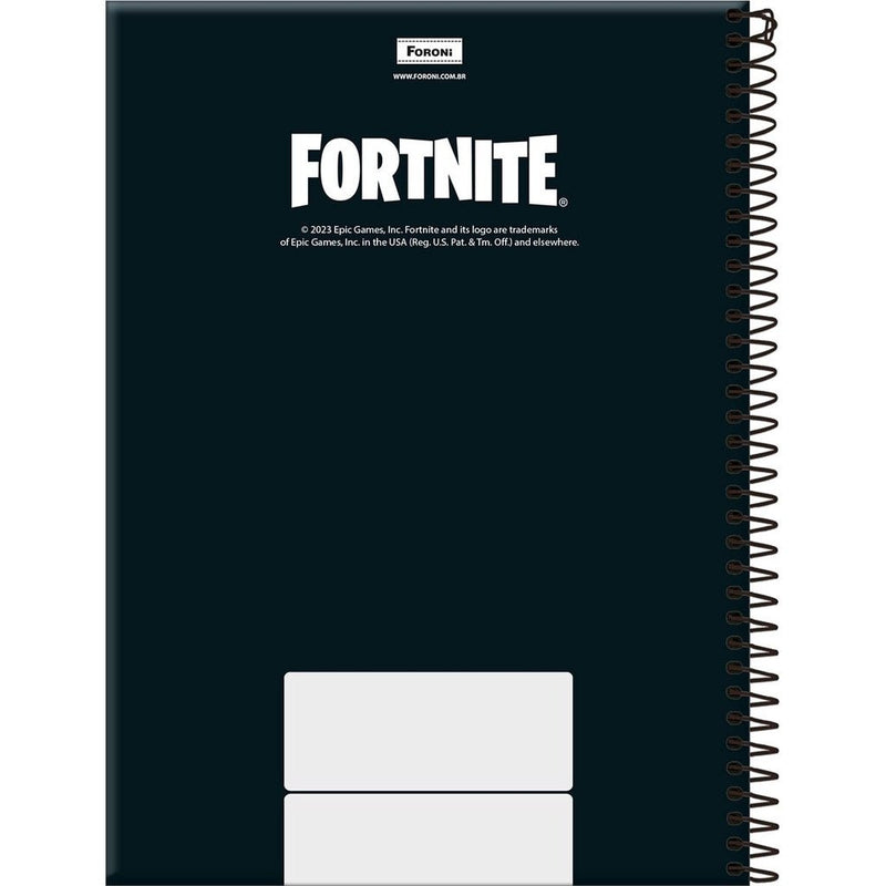 Caderno Fortnite Foroni 10 Matérias - Ladies Creative