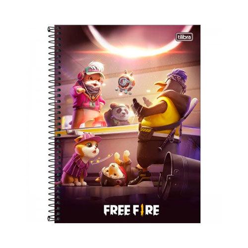 Caderno Free Fire Tilibra 16 Matérias - Ladies Creative