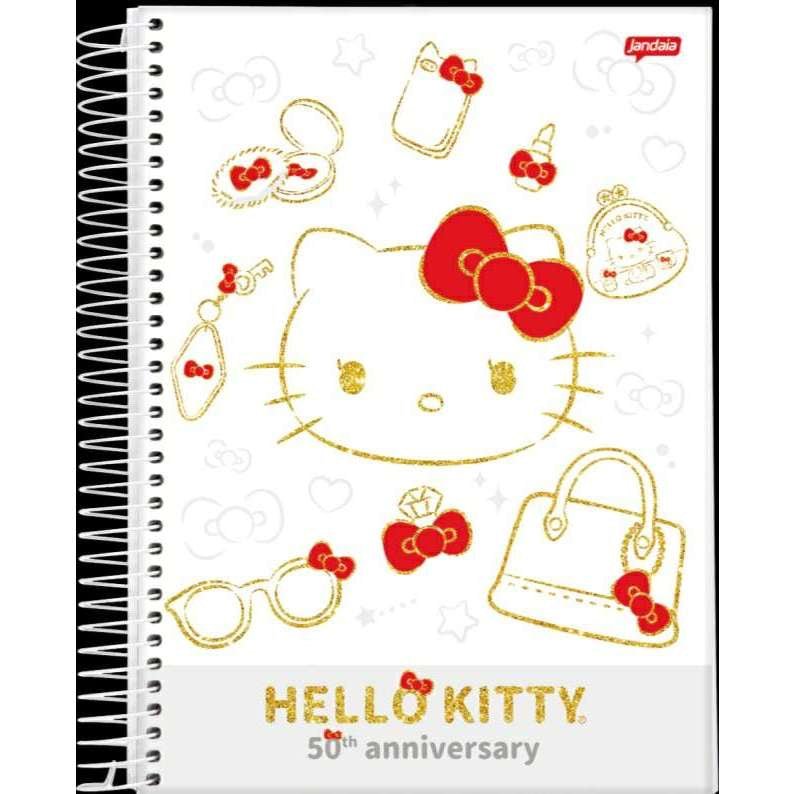 Caderno Hello Kitty 10 matérias - Ladies Creative