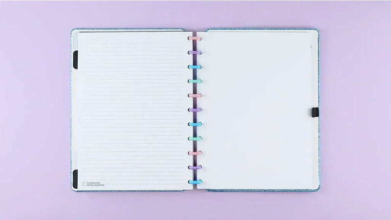 Caderno Inteligente Let's Glitter Ocean Blue - Ladies Creative