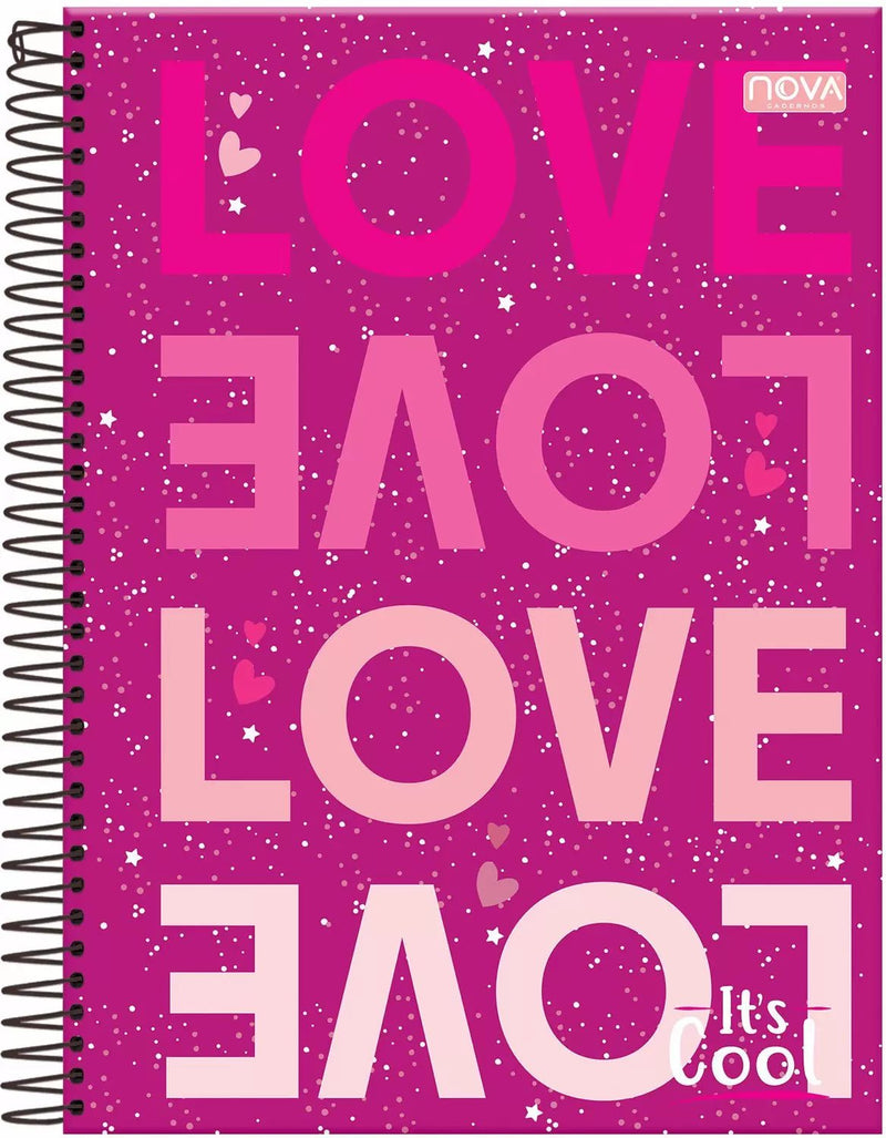 Caderno It's Cool Feminino 20 Matérias - Ladies Creative