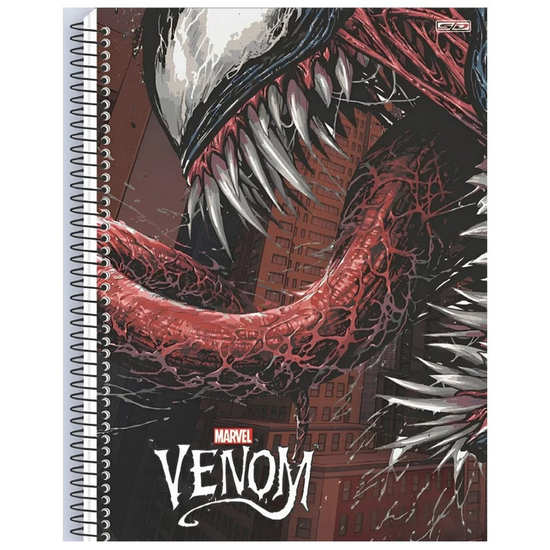 Caderno Marvel Venom 15 Matérias - Ladies Creative