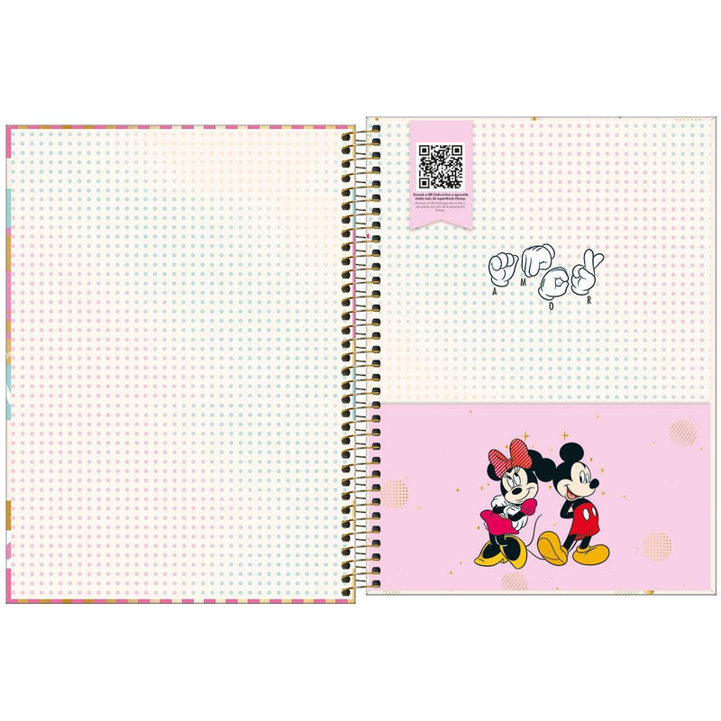 Caderno Minnie Mouse Tilibra 10 Matérias - Ladies Creative