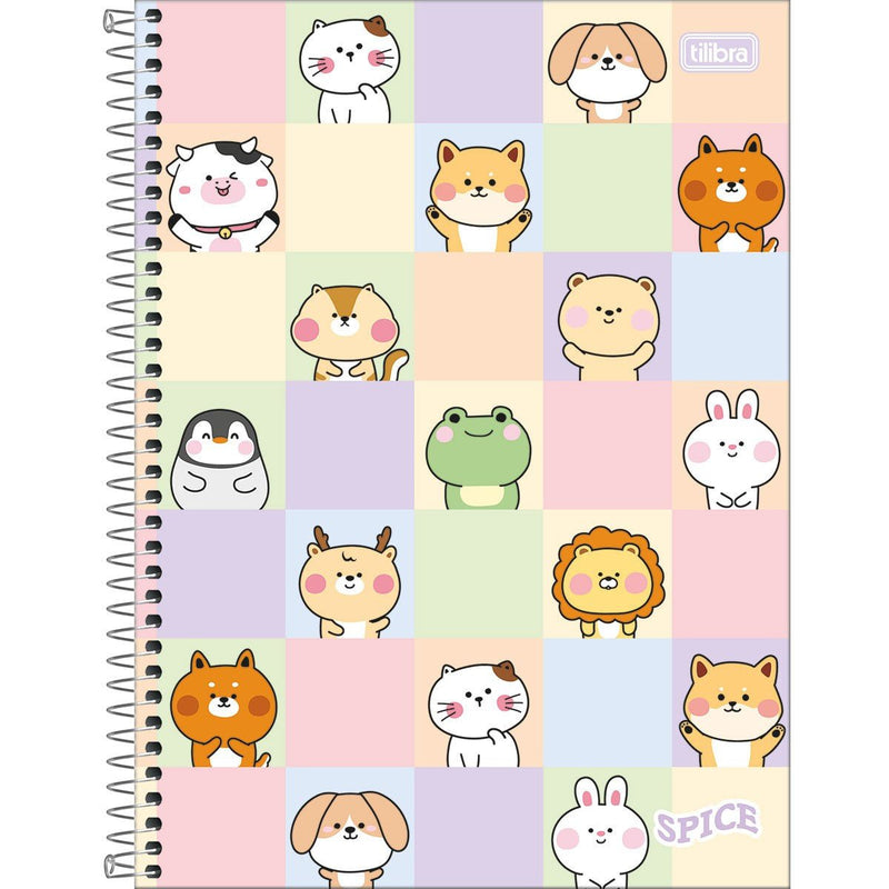 Caderno Spice Feminino Tilibra 16 Matérias - Ladies Creative