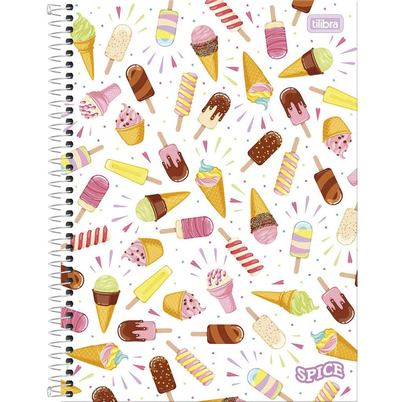 Caderno Spice Feminino Tilibra 16 Matérias - Ladies Creative