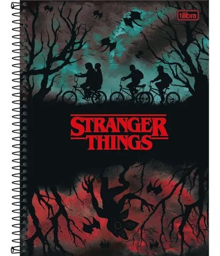 Caderno Stranger Things 10 matérias 160folhas - Tilibra - Ladies Creative