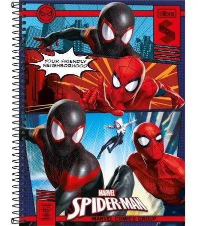 Caderno Tilibra 1m Spider Man C/ 80 Folhas - Ladies Creative